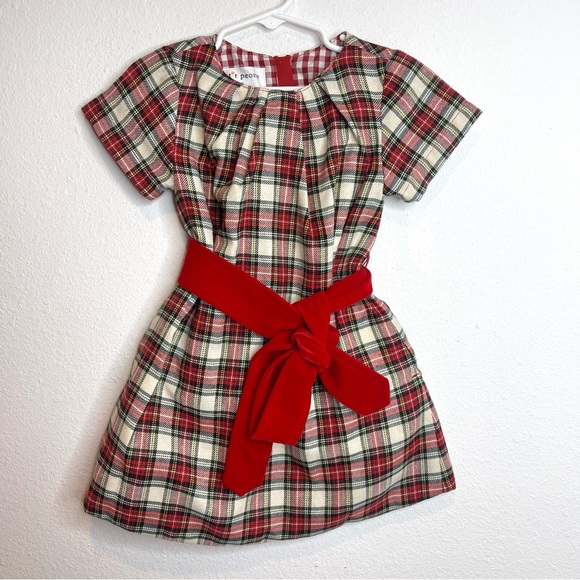 brand new petit peony plaid dress - Picture 1 of 5